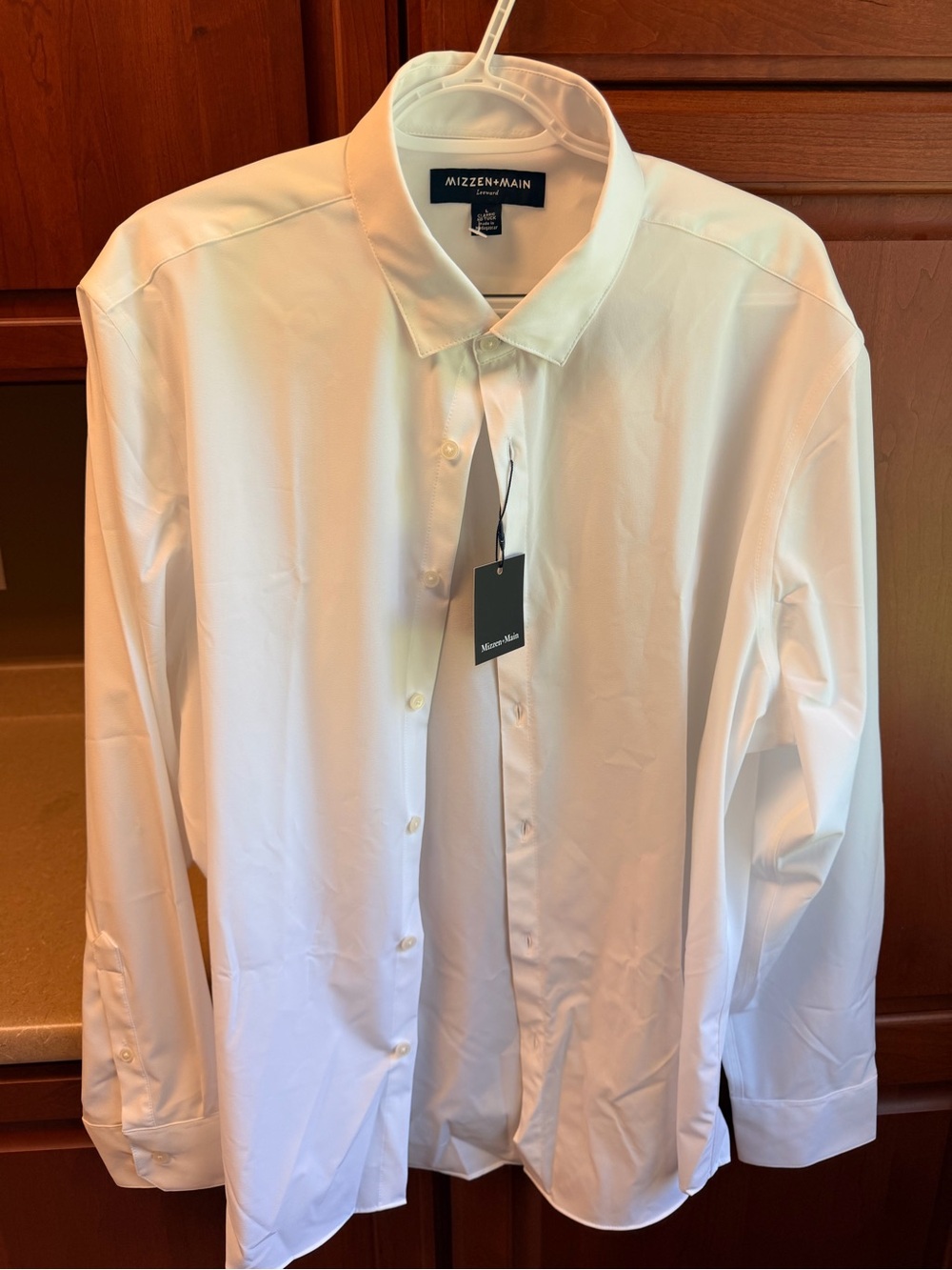 Mizzen+Main Slim Fit White Dress Shirt
